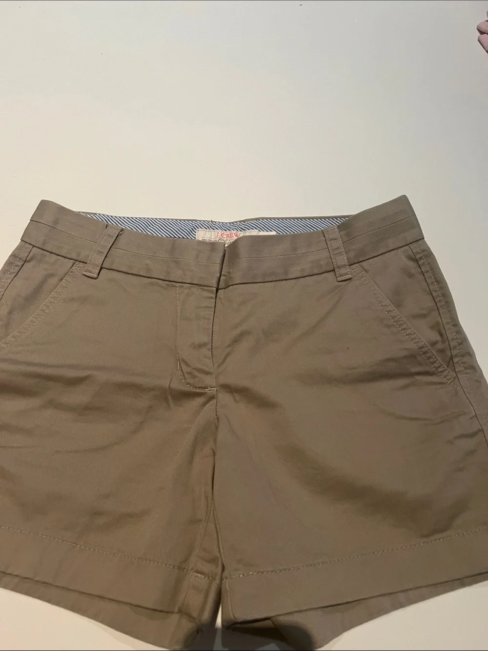 J. Crew Women's Tan Chino Bermuda Shorts
